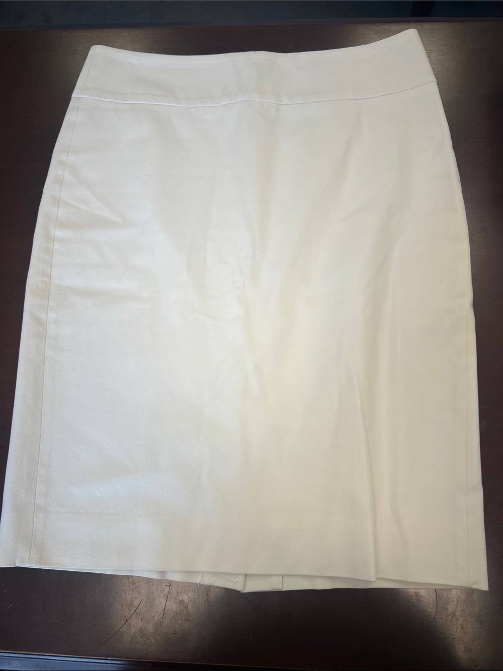 J. Crew White Pencil Skirt